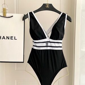 CHANEL Monochrome Black and White Bikini